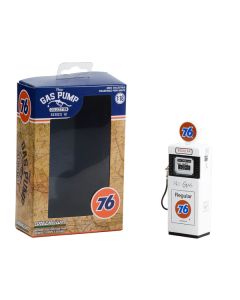 1951 Wayne 505 Gas Pump "Union 76 Regular Gasoline" "No Gas" White "Vintage Gas Pumps" Series 12 1/18 Diecast Model by Greenlight