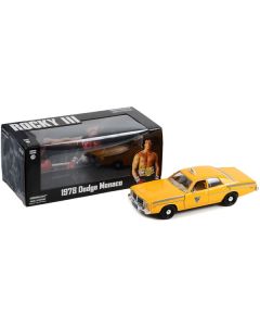 1978 Dodge Monaco Taxi "City Cab Co." Yellow "Rocky III" (1982) Movie 1/24 Diecast Model Car by Greenlight