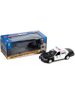 1998 Ford Crown Victoria Police Interceptor Black and White 