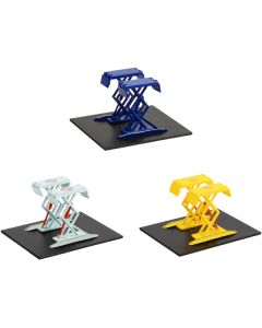 Automotive "Double Scissor Lifts" Set of 3 pieces Series 1 1/64 Diecast Models by Greenlight