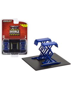 Automotive Double Scissor Lift Blue "Double Scissor Lifts" Series 1 1/64 Diecast Model by Greenlight