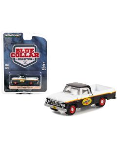 1964 Dodge D-100 Pickup Truck White and Black with Stripes "Pennzoil" "Blue Collar Collection" Series 11 1/64 Diecast Model Car by Greenlight