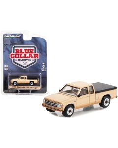 1983 Chevrolet S-10 Durango Pickup Truck Tan with Brown Stripes and Black Bed Cover "Blue Collar Collection" Series 11 1/64 Diecast Model Car by Greenlight