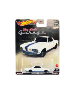 1966 Chevrolet Corvair Yenko Stinger White with Blue Stripes "Jay Leno’s Garage" Diecast Model Car by Hot Wheels