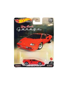 Lamborghini Countach LP 5000 QV Red "Jay Leno’s Garage" Diecast Model Car by Hot Wheels