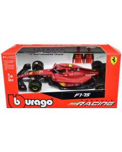 Ferrari F1-75 #55 Carlos Sainz "Ferrari Racing" Formula One F1 World Championship (2022) "Formula Racing" Series 1/43 Diecast Model Car by Bburago