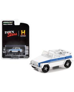 1974 Volkswagen Thing (Type 181) White with Blue Stripes "Pawn Stars" (2009-Current) TV Series "Hollywood Series" Release 37 1/64 Diecast Model Car by Greenlight