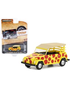 1974 Volkswagen Thing Type 181 Yellow with Red Polka Dots "Volkswagen Presents The Thing. It Can Be Anything!!!" "Vintage Ad Cars" Series 8 1/64 Diecast Model Car by Greenlight