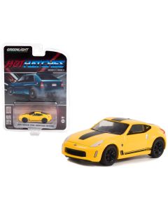 2019 Nissan 370Z (Heritage Edition) Chicane Yellow with Black Stripes "Hot Hatches" Series 2 1/64 Diecast Model Car by Greenlight