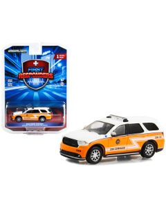 2019 Dodge Durango White and Orange "West Deer Township Volunteer Fire Company 290 Command Gibsonia Pennsylvania" "First Responders" Series 1 1/64 Diecast Model Car by Greenlight