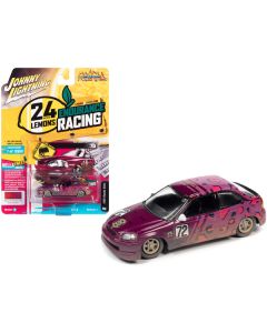 1998 Honda Civic #72 Magenta Metallic and Leopard Print (Raced Version) "24 Hours of Lemons" (2019) Limited Edition to 12690 pieces Worldwide "Street Freaks" Series 1/64 Diecast Model Car by Johnny Lightning