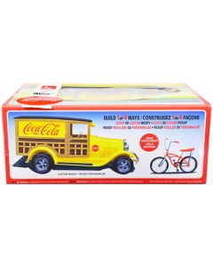 Skill 3 Model Kit 1929 Ford Woody/Pickup 4-in-1 Kit "Coca-Cola" 1/25 Scale Model Car by AMT