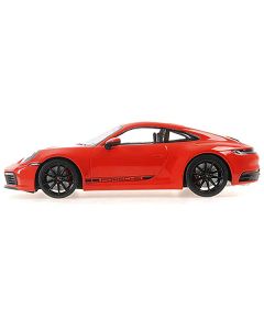 2019 Porsche 911 Carrera 4S Orange with Black Stripes Limited Edition to 600 pieces Worldwide 1/18 Diecast Model Car by Minichamps