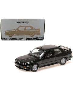 1987 BMW M3 Street Black Metallic 1/18 Diecast Model Car by Minichamps