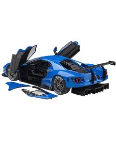 Ford GT Le Mans Plain Color Version Blue 1/18 Model Car by Autoart