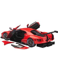 Ford GT Le Mans Plain Color Version Red 1/18 Model Car by Autoart