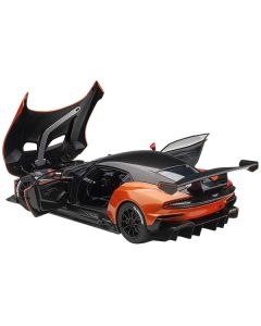 Aston Martin Vulcan Madagascar Orange with Carbon Top 1/18 Model Car by Autoart