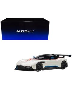 Aston Martin Vulcan Stratus White with Red and Blue Stripes 1/18 Model Car by Autoart