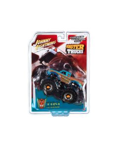 "Tiki Terror" Monster Truck "Who do Voo Doo?" with Black Wheels "Monster Trucks" Series 1/64 Diecast Model by Johnny Lightning