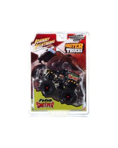 "Creep Sweeper" Monster Truck "Zombie Response Unit" with Black Wheels "Monster Trucks" Series 1/64 Diecast Model by Johnny Lightning