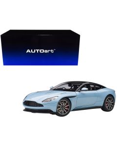 Aston Martin DB11 Q Frosted Glas Blue with Black Top 1/18 Model Car by Autoart