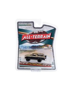 1996 Ford Bronco (Lifted) Custom Matt Black and Camouflage "All Terrain" Series 14 1/64 Diecast Model Car by Greenlight