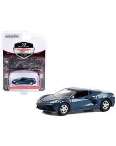 2020 Chevrolet Corvette C8 Stingray 1LT Shadow Gray Metallic (Lot #421.2) Barrett Jackson "Scottsdale Edition" Series 11 1/64 Diecast Model Car by Greenlight