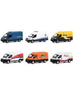 "Route Runners" Set of 6 Vans Series 5 1/64 Diecast Model Cars by Greenlight