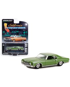 1970 Chevrolet Monte Carlo Green Metallic with Green Interior "California Lowriders" Series 2 1/64 Diecast Model Car by Greenlight