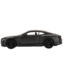 Bentley Continental GT Speed Anthracite Satin Gray Metallic Limited Edition to 1800 pieces Worldwide 1/64 Diecast Model Car by Mini GT