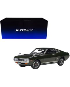 1973 Toyota Celica Liftback 2000GT (RA25) RHD (Right Hand Drive) Moss Green 1/18 Model Car by Autoart