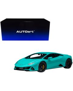 Lamborghini Huracan EVO Blu Glauco Blue 1/18 Model Car by Autoart