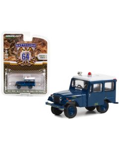 1971 Jeep DJ-5 "U.S. Air Force Air Police" Blue with White Top "Battalion 64" Series 3 1/64 Diecast Model Car by Greenlight