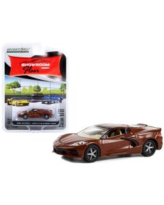 2022 Chevrolet Corvette C8 Stingray Coupe Caffeine Brown Metallic "Showroom Floor" Series 2 1/64 Diecast Model Car by Greenlight