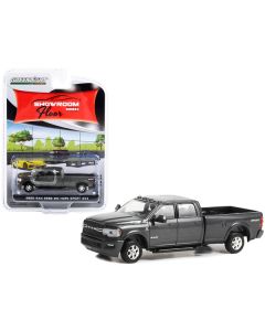 2022 RAM 2500 Big Horn Sport 4X4 Pickup Truck Granite Crystal Gray Metallic "Showroom Floor" Series 2 1/64 Diecast Model Car by Greenlight