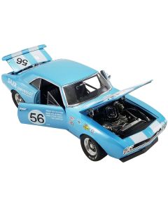 1967 Chevrolet Camaro Z/28 Trans Am #56 "Dana Chevrolet Southgate" Light Blue with White Stripes and Graphics Limited Edition to 600 pieces Worldwide "ACME Exclusive" Series 1/18 Diecast Model Car by GMP