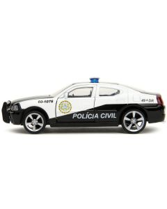 2006 Dodge Charger Police Black and White "Policia Civil" "Fast & Furious" Series 1/32 Diecast Model Car by Jada