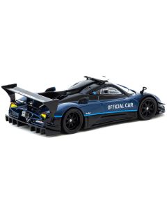 Pagani Zonda Revolucion Blue Metallic and Black "Official Car Suzuka 10 Hours" (2019) "Global64" Series 1/64 Diecast Model Car by Tarmac Works