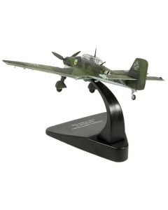 Junkers Ju 87B "Stuka Stab" Dive Bomber Plane III/StG 77 Caen France (1940) "Oxford Aviation" Series 1/72 Diecast Model Airplane by Oxford Diecast