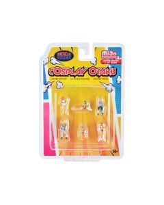 "Cosplay Otaku" 6 piece Diecast Figure Set Limited Edition to 4800 pieces Worldwide for 1/64 Scale Models by American Diorama