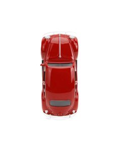 1959 Volkswagen Beetle Red with White Graphics and Boxing Gloves Accessory "Punch Buggy" Series 1/32 Diecast Model Car by Jada