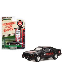 1982 Ford Mustang GT #1 Black "Texaco" "Running on Empty" Series 15 1/64 Diecast Model Car by Greenlight