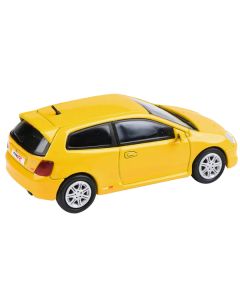 2001 Honda Civic Type R EP3 Sunlight Yellow 1/64 Diecast Model Car by Paragon Models