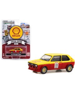 1978 Volkswagen Rabbit #11 Pro Rally Yellow and Red "Shell Oil" "Shell Oil Special Edition" Series 1 1/64 Diecast Model Car by Greenlight