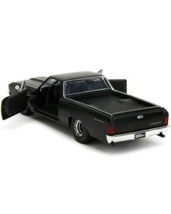 1967 Chevrolet El Camino Matt Black "Fast & Furious" Series 1/32 Diecast Model Car by Jada