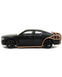 2006 Dodge Charger Matt Black with Outer Cage "Fast & Furious" Series 1/32 Diecast Model Car by Jada