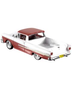 1958 Ford Ranchero Torch Red and White with Red Interior Limited Edition to 180 pieces Worldwide 1/43 Model Car by Goldvarg Collection