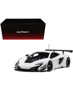 Mclaren 650S GT3 White with Black Accents 1/18 Model Car by Autoart