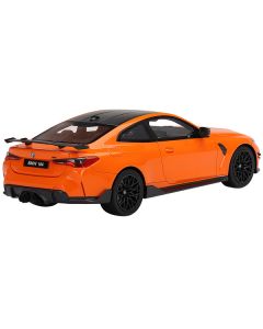 BMW M4 M-Performance (G82) Fire Orange with Carbon Top 1/18 Model Car by Top Speed