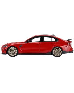 BMW M3 M-Performance (G80) Toronto Red Metallic with Carbon Top 1/18 Model Car by Top Speed